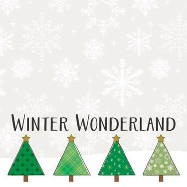 Winter Wonderland Trees Long Notepad - The Fox Decor
